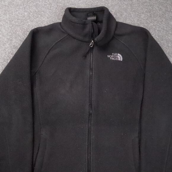 The North Face Womens Fleece Large Black Long Sleeve Full Zip Collared Jacket - Picture 7 of 11